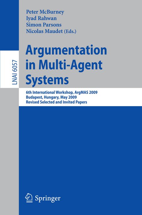 Produktbild: Argumentation in Multi-Agent Systems