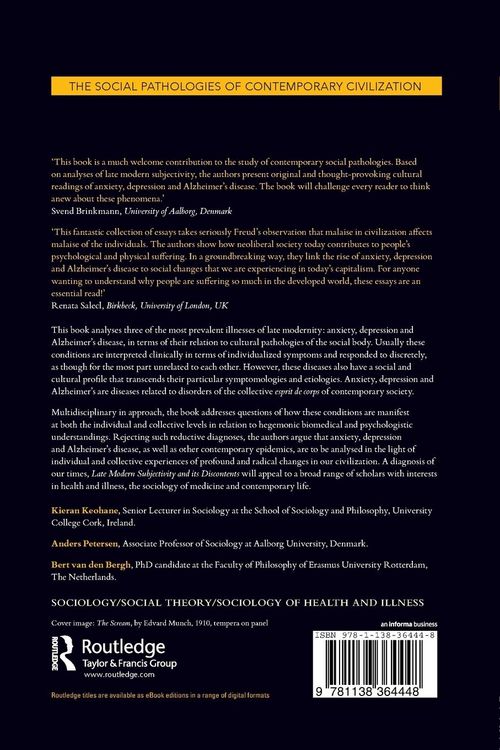 Produktbild: Late Modern Subjectivity and its Discontents