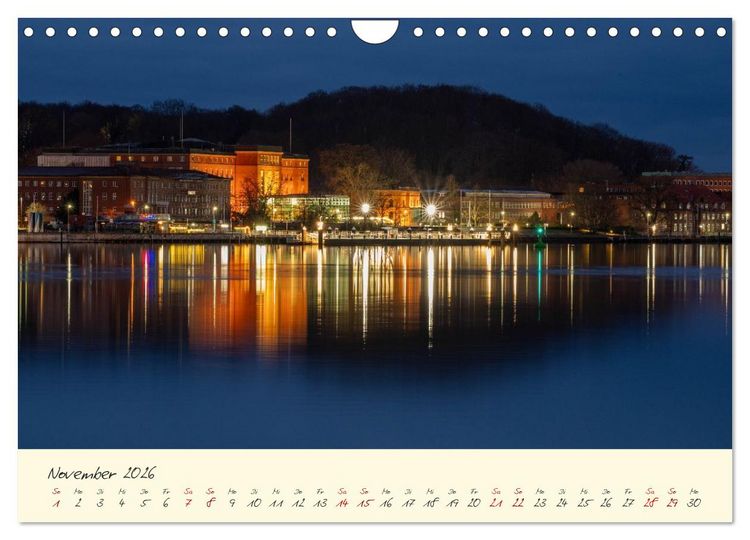 Produktbild: Kiel &ndash; Maritimes Flair im Wandel der Jahreszeiten (Wandkalender 2026 DIN A4 quer), CALVENDO Monatskalender