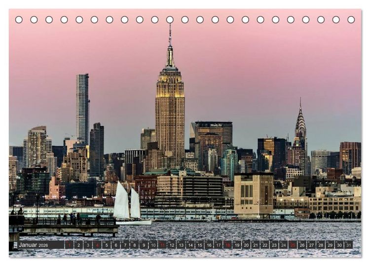 Produktbild: Fernweh New York City (Tischkalender 2026 DIN A5 quer), CALVENDO Monatskalender