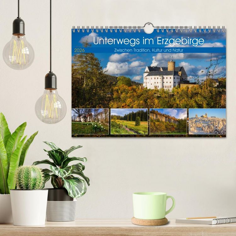 Produktbild: Unterwegs im Erzgebirge - Zwischen Tradition, Kultur und Natur (Wandkalender 2026 DIN A4 quer), CALVENDO Monatskalender