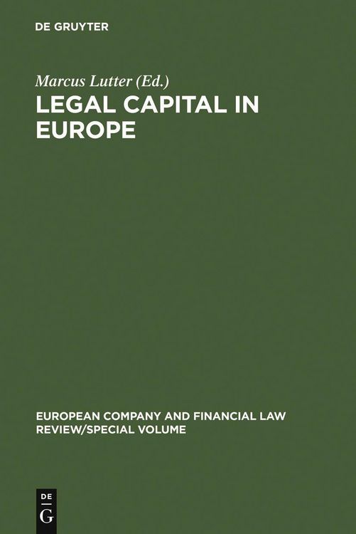 Produktbild: Legal Capital in Europe