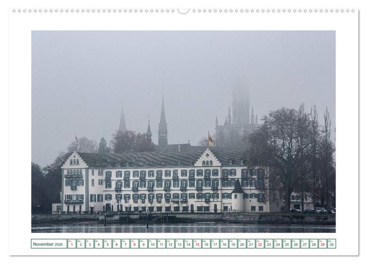 Produktbild: Konstanz - die gr&ouml;&szlig;te Stadt am Bodensee (hochwertiger Premium Wandkalender 2026 DIN A2 quer), Kunstdruck in Hochglanz