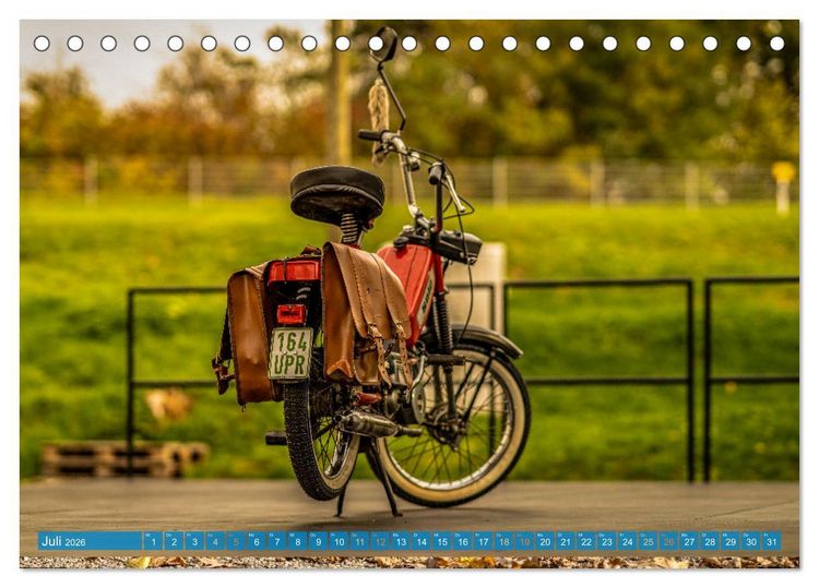Produktbild: Das Mofa meiner Jugend (Tischkalender 2026 DIN A5 quer), CALVENDO Monatskalender