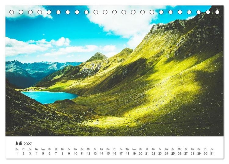 Produktbild: Schweiz - die Bergidylle (Tischkalender 2027 DIN A5 quer), CALVENDO Monatskalender