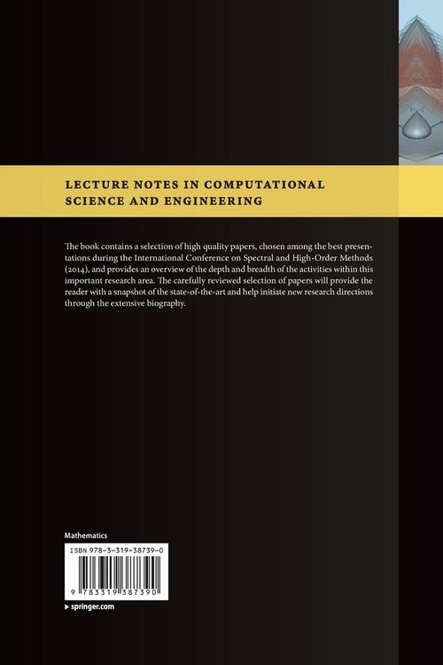 Produktbild: Spectral and High Order Methods for Partial Differential Equations ICOSAHOM 2014