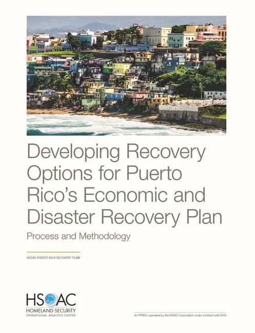 Produktbild: Developing Recovery Options for Puerto Rico's Economic and Disaster Recovery Plan