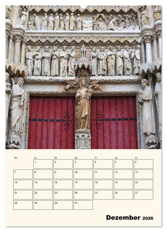 Produktbild: Amiens - Malerische, geschichtstr&auml;chtige Stadt (Wandkalender 2026 DIN A2 hoch), CALVENDO Monatskalender
