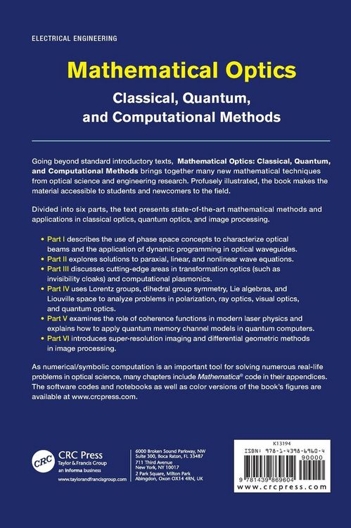 Produktbild: Mathematical Optics