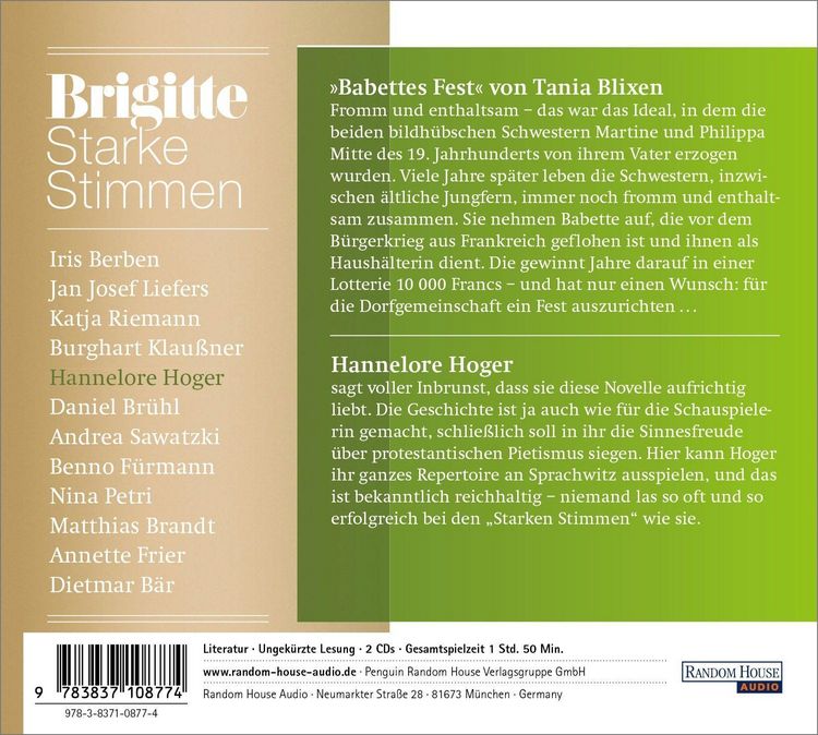 Produktbild: Babettes Fest