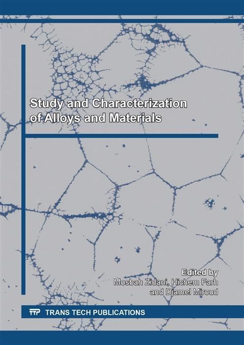 Produktbild: Study and Characterization of Alloys and Materials