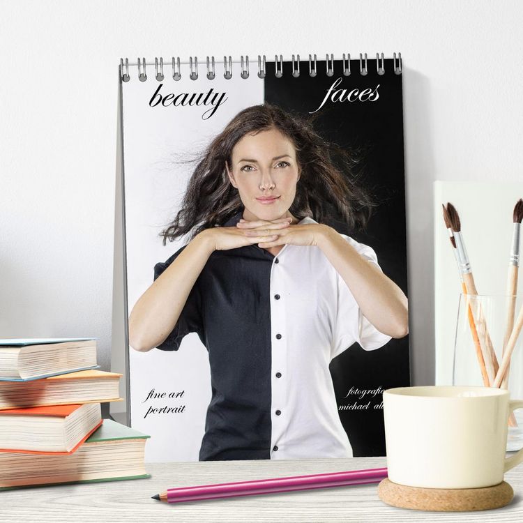 Produktbild: beauty faces - fotografien von michael allmaier (Tischkalender 2026 DIN A5 hoch), CALVENDO Monatskalender
