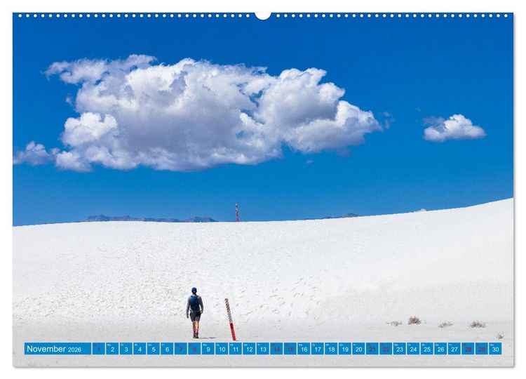 Produktbild: Die Farbe blau - Die Farbe der Weite und des Himmels (hochwertiger Premium Wandkalender 2026 DIN A2 quer), Kunstdruck in Hochglanz