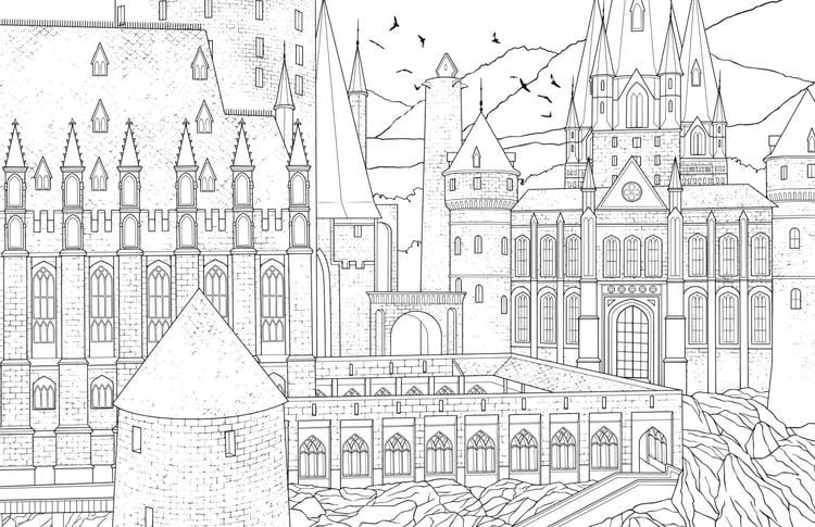 Produktbild: Aus den Filmen zu Harry Potter: Das offizielle Hogwarts-Malbuch