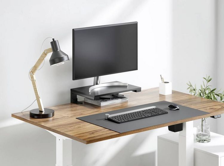 Produktbild: SpeaKa Professional SP-10938476 Monitor-Erh&ouml;hung 380 mm x 250 mm H&ouml;hen-Bereich: 236 mm (max) Schwarz