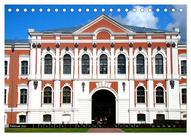 Produktbild: Traumschl&ouml;sser in Lettland (Tischkalender 2026 DIN A5 quer), CALVENDO Monatskalender