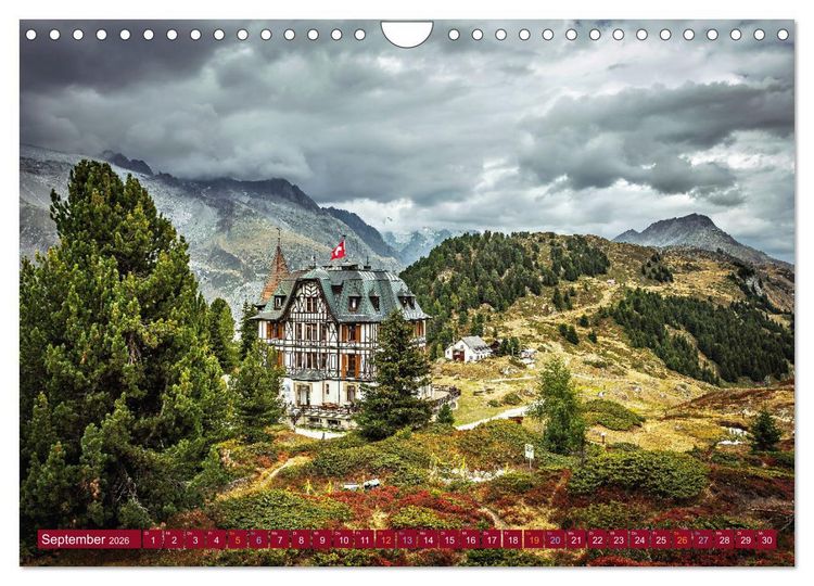 Produktbild: Hotspots im Wallis - Schweiz (Wandkalender 2026 DIN A4 quer), CALVENDO Monatskalender