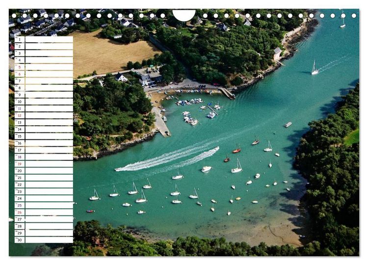 Produktbild: Le Golfe du Morbihan vu du ciel (Calendrier mural 2026 DIN A4 vertical), CALVENDO calendrier mensuel