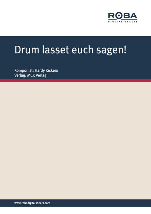 Produktbild: Drum lasset euch sagen!