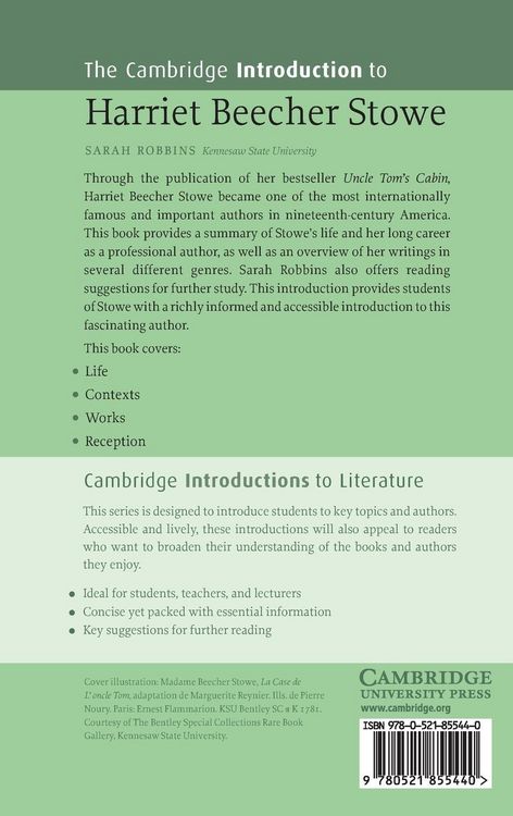Produktbild: The Cambridge Introduction to Harriet Beecher Stowe