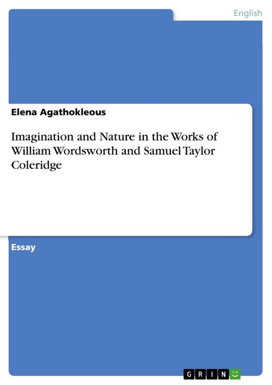 Produktbild: Imagination and Nature in the Works of William Wordsworth and Samuel Taylor Coleridge