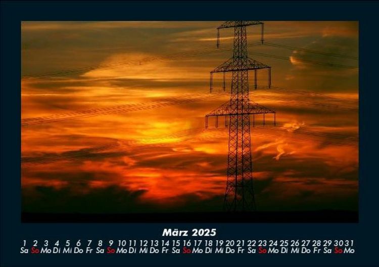 Produktbild: Sonnenuntergang 2025 Fotokalender DIN A5