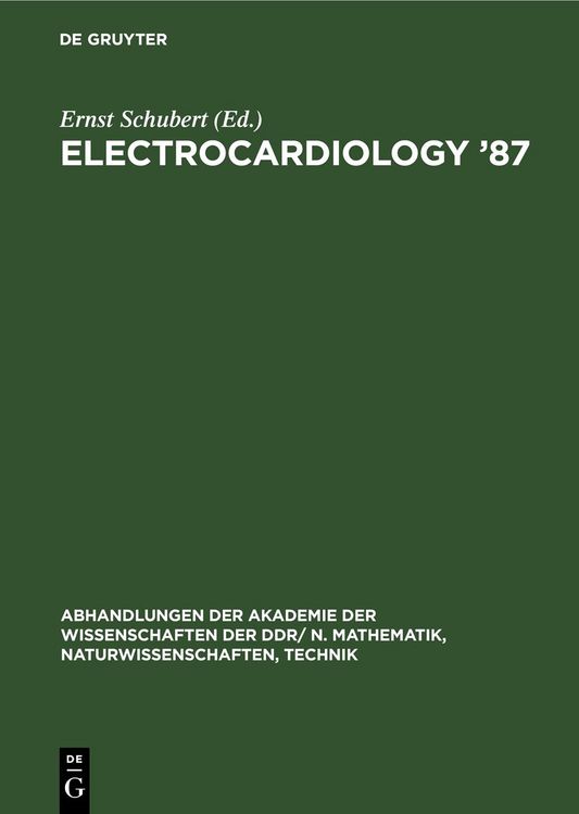 Produktbild: Electrocardiology &rsquo;87