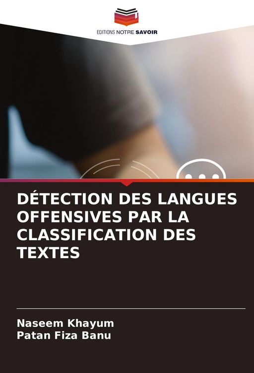 Produktbild: D&Eacute;TECTION DES LANGUES OFFENSIVES PAR LA CLASSIFICATION DES TEXTES