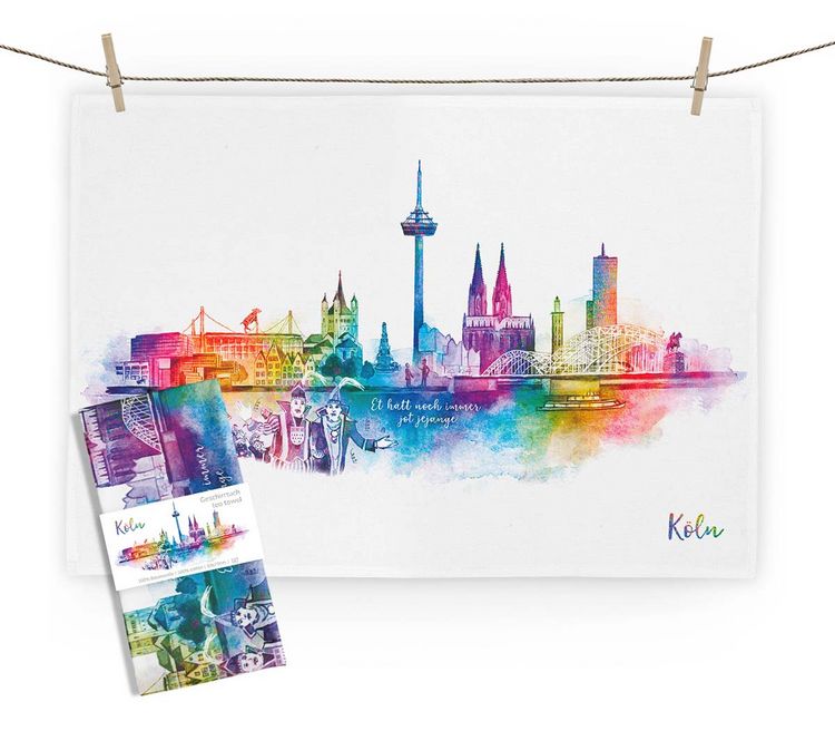 Produktbild: Geschirrtuch K&ouml;ln rainbow