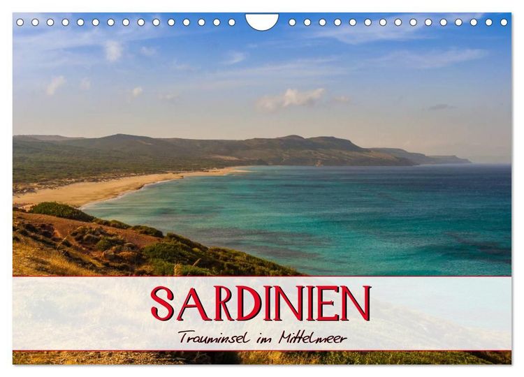 Produktbild: Sardinien Panoramakalender (Wandkalender 2027 DIN A4 quer), CALVENDO Monatskalender