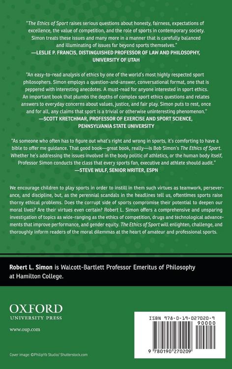 Produktbild: The Ethics of Sport