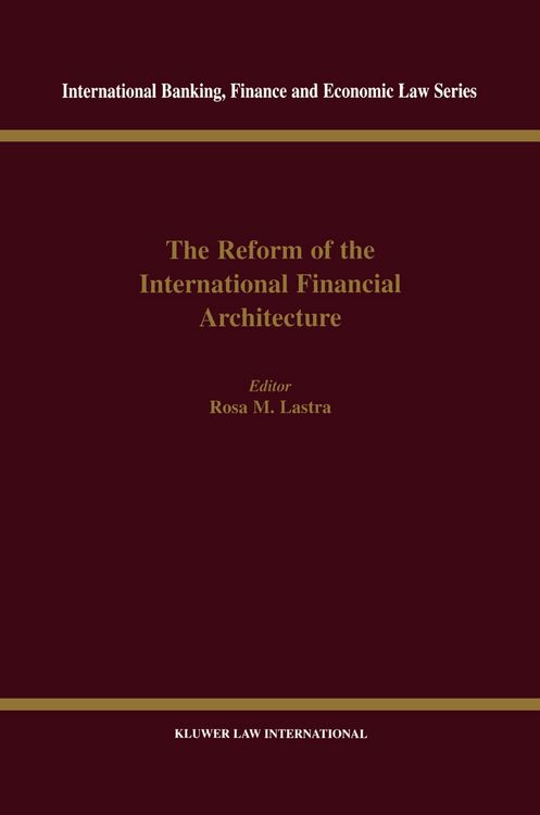 Produktbild: Reform of the International Financial Architecture