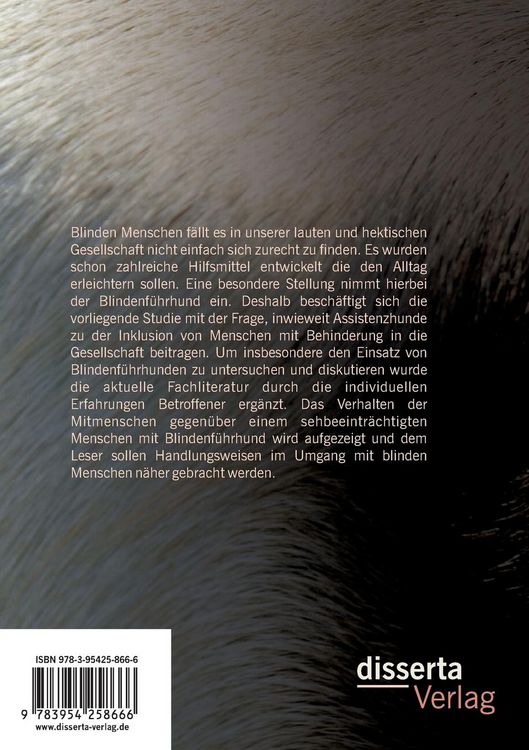 Produktbild: Die Rolle von Assistenzhunden bei der Inklusion von Menschen mit Behinderung in