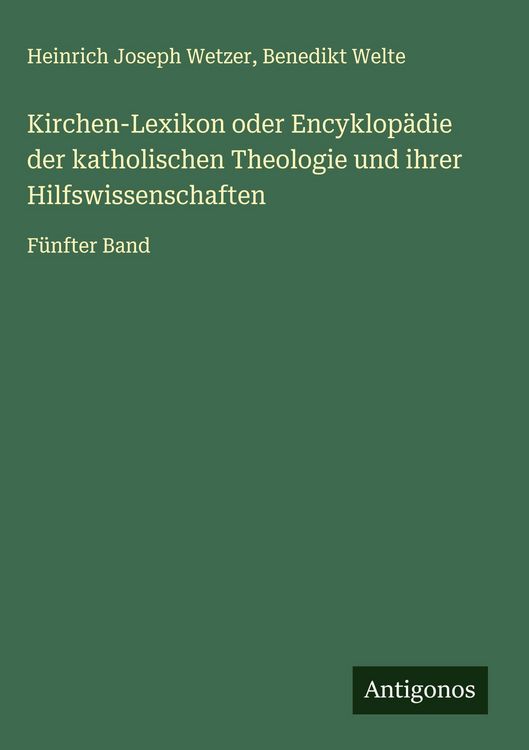 Produktbild: Kirchen-Lexikon oder Encyklop&auml;die der katholischen Theologie und ihrer Hilfswissenschaften