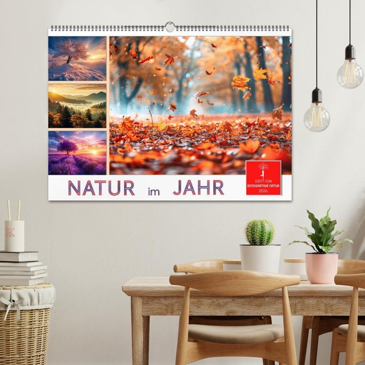 Produktbild: Natur im Jahr (Wandkalender 2026 DIN A2 quer), CALVENDO Monatskalender