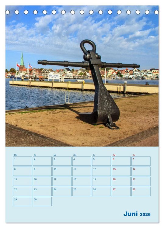 Produktbild: Priwall bei Travem&uuml;nde &ndash; Terminplaner (Tischkalender 2026 DIN A5 hoch), CALVENDO Monatskalender