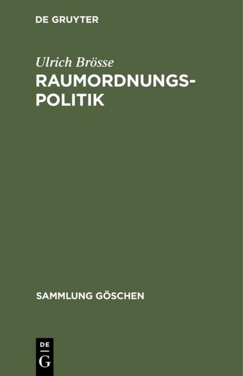 Produktbild: Raumordnungspolitik