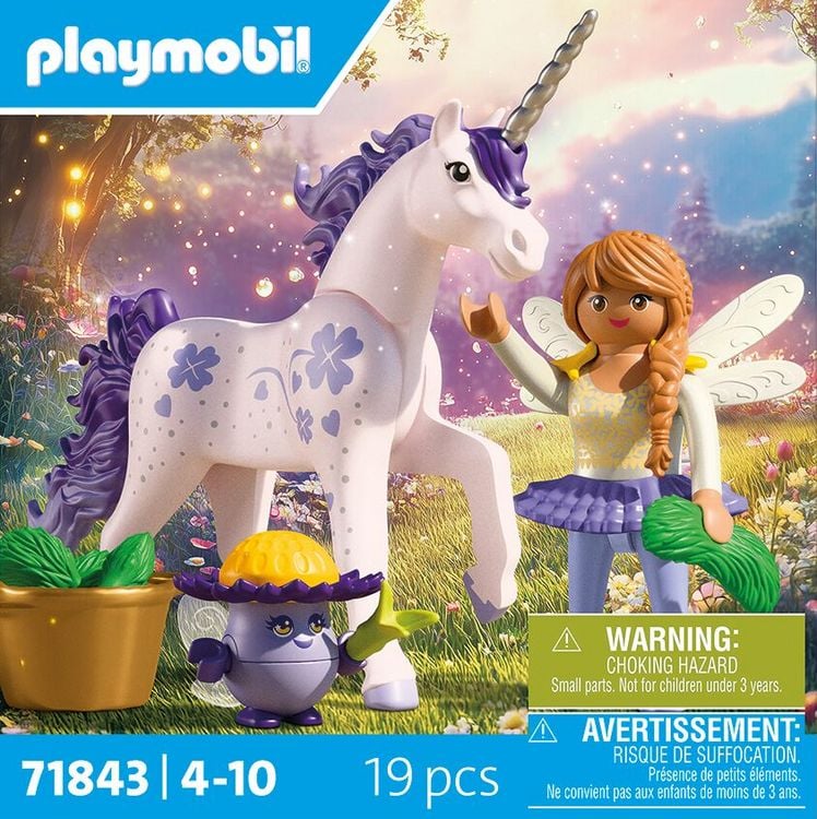 Produktbild: PLAYMOBIL 71843 Sammeleinhorn Gl&uuml;ckslavendel mit Fee
