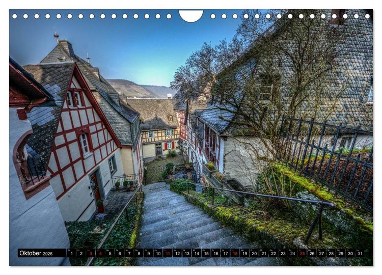 Produktbild: Mosel Impressionen Mystische Burgen und magische Orte (Wandkalender 2026 DIN A4 quer), CALVENDO Monatskalender