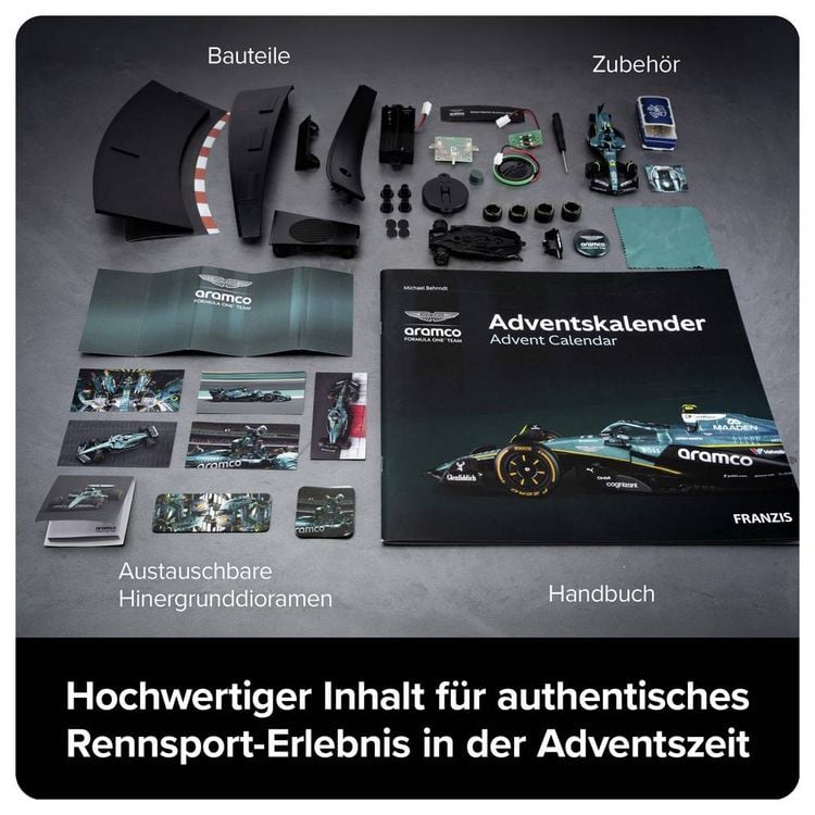 Produktbild: FRANZIS 67325 - Aston Martin Aramco Formel 1 Adventskalender