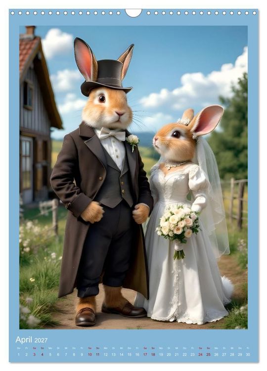 Produktbild: Nicht nur ein Vogel wollte Hochzeit halten (Wandkalender 2027 DIN A3 hoch), CALVENDO Monatskalender