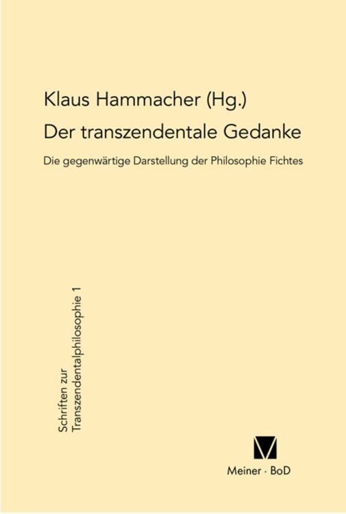 Produktbild: Der transzendentale Gedanke