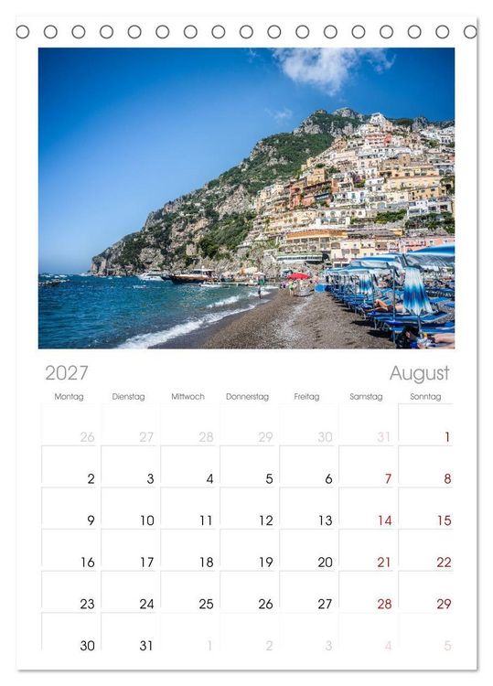 Produktbild: Tischplaner 2027 - Italien - zwischen Dolomiten und Amalfik&uuml;ste (A5 Tischkalender zum Aufstellen) CALVENDO