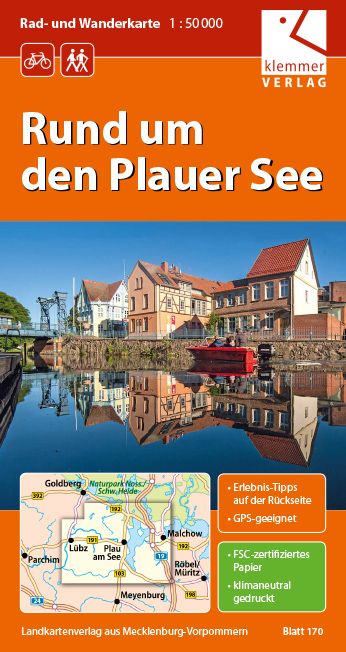 Produktbild: Rad- und Wanderkarte Rund um den Plauer See