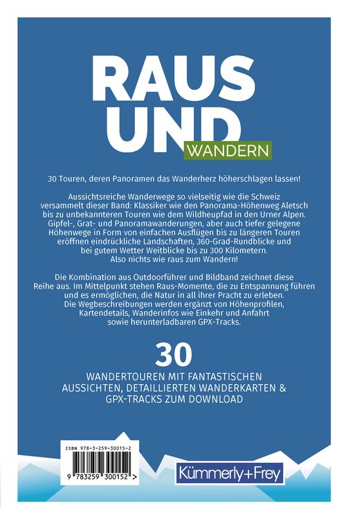 Produktbild: K&uuml;mmerly+Frey Raus und Wandern Panoramawege &ndash; Wanderf&uuml;hrer