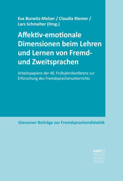Produktbild: Affektiv-emotionale Dimensionen beim Lehren und Lernen von Fremd- und Zweitsprachen