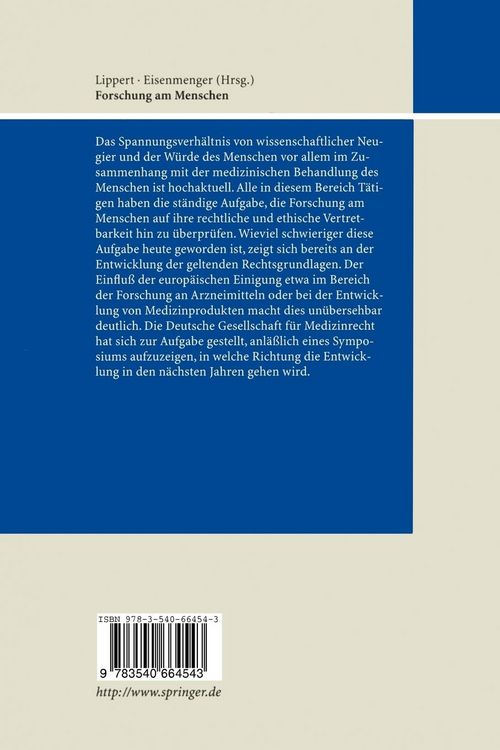 Produktbild: Forschung am Menschen