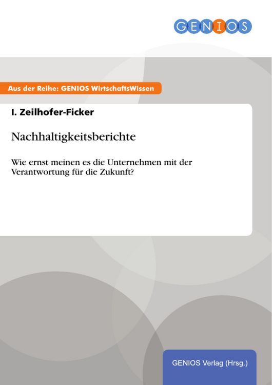 Produktbild: Nachhaltigkeitsberichte