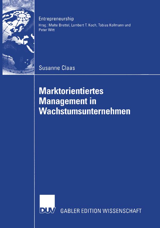 Produktbild: Marktorientiertes Management in Wachstumsunternehmen