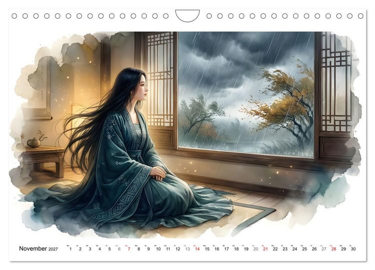 Produktbild: Zw&ouml;lf Farben der Stille (Wandkalender 2027 DIN A4 quer), CALVENDO Monatskalender